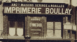 Atget, place du Caire, Paris, détail