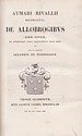 De Allobrogibus, Aymar du Rivail : titre