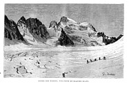 Alpes du Dauphiné, Debriges : gravure : Barre des Ecrins