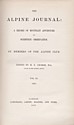 Alpine Journal, 1863-1870 : titre