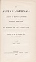 Alpine Journal, 1863-1870 : titre