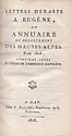 annuaire du département des Hautes-Alpes pour 1808, Hory et Michel : titre