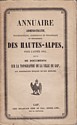 Annuaire des Hautes-Alpes, 1853 : couverture