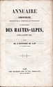 Annuaire des Hautes-Alpes, 1853 : titre