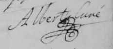 Antoine Albert : signature