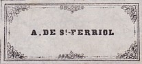 A. de Saint-Ferriol : ex-libris III