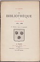 La bibliothèque de Grenoble, H. Gariel : titre