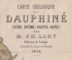 Carte géologique du Dauphiné : titre