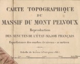 Carte topographique du Massif du Pelvoux : titre