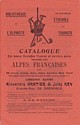 Catalogue Librairie Alpine Alexandre Gratier & Jules Rey : couverture