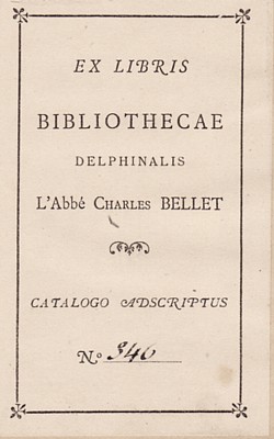 Charles Bellet : ex-libris