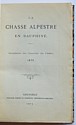 La chasse alpestre en Dauphin, Alpinus : titre