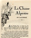 La Chasse Alpestre en Dauphiné : illustration d'Emile Guigues