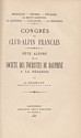 Congrès du Club Alpin Français : titre