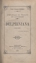 Delphiniana, Prince Alexandre Bibesco : couverture