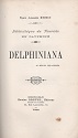 Delphiniana, Prince Alexandre Bibesco : titre