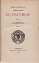 Dictionnaire historique du Dauphiné : avant-titre