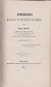 Ephémérides dauphinoises : titre