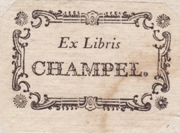 Champel Chaper : ex-libris