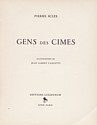 Gens des Cimes, Pierre Scize, 1945 : titre