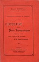 Glossaire des Noms Topographiques : couverture