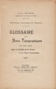 Glossaire des Noms Topographiques : titre