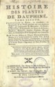 Histoire des plantes de Dauphiné, Dominique Villars : titre tome II