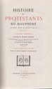 Histoire des protestants du Dauphiné : titre volume I