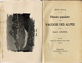 Histoire des Vaudois des Alpes, Jean Jalla : titre