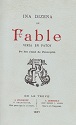 Ina dizena de fable viria en patoy, Albert Ravanat : couverture