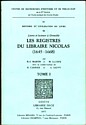 Les registres du libraire Nicolas, Henri-Jean Martin et Martine Lecocq