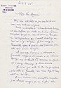 Lettre manuscrite de Louis Cortès