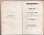 Lettres à Lucie sur le canton de Mens, André Blanc : titre