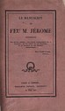 Le manuscrit de feu M. Jérome : couverture