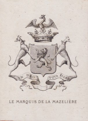 Marquis de la Mazelire : ex-libris