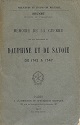Mémoire de la Guerre sur les frontières du Dauphiné et de la Savoie de 1742 à 1747, Jean Brunet : couverture