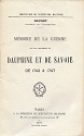 Mémoire de la Guerre sur les frontières du Dauphiné et de la Savoie de 1742 à 1747, Jean Brunet : titre