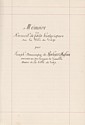 Mémoire sur la ville de Gap : titre