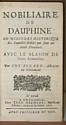 Nobiliaire de Dauphiné : titre