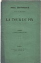 Note historique sur la maison de la Tour du Pin : couverture