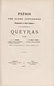 Patois des Alpes cottiennes (Briançonnais et vallées vaudoises) et en particulier du Queyras, Jean-Armand Chabrand, Albert de Rochas d'Aiglun : titre