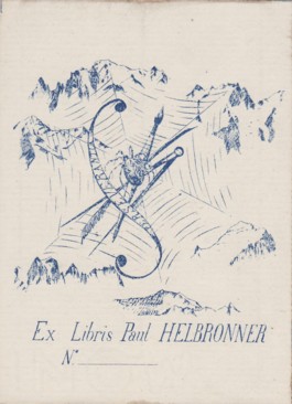 Paul Helbronner : ex-libris (La Meije)