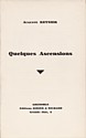 Quelques ascensions, Auguste Reynier : titre