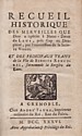 Recueil historique des merveilles que Dieu a opérées à Notre-Dame du Laus, Charles Matheron : titre