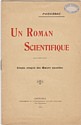 Un Roman scientifique : couverture