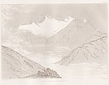 Planche XIII Outlines sketches of High Alps of Dauphiné